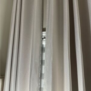 Two H.VERSAILTEX Linen Blackout Curtain 96 Inches Long for Bedroom / Living Room
